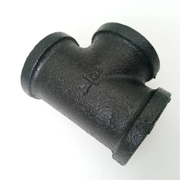 black malleable cast iron decorative floor flange