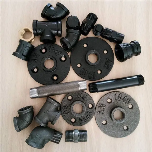 Durable DN15 1/2" Malleable Iron Threaded Floor Flange