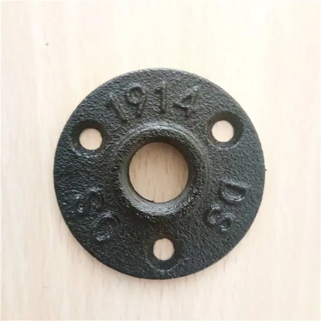Customized Malleable Black Iron Fpt Floor Flange