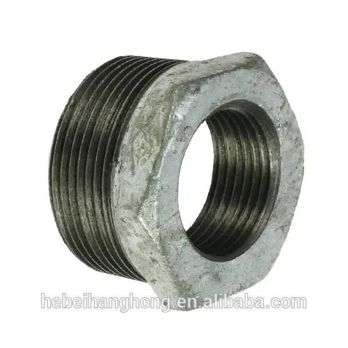 Galvanized Bush Reducing Male / Female Threaded BSP Adaptor