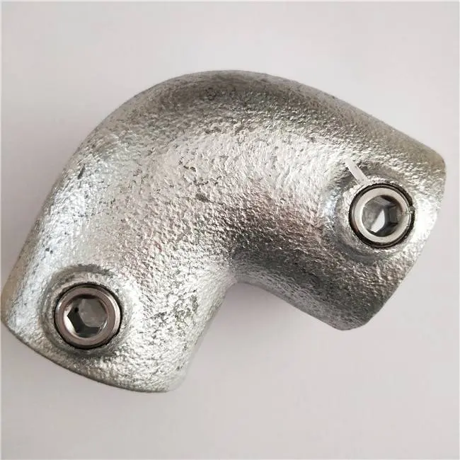 Galvanized key clamp/2way 90 deg elbow