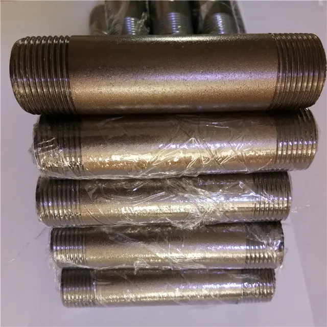 Brass color pipe BSP threaded 3/4''