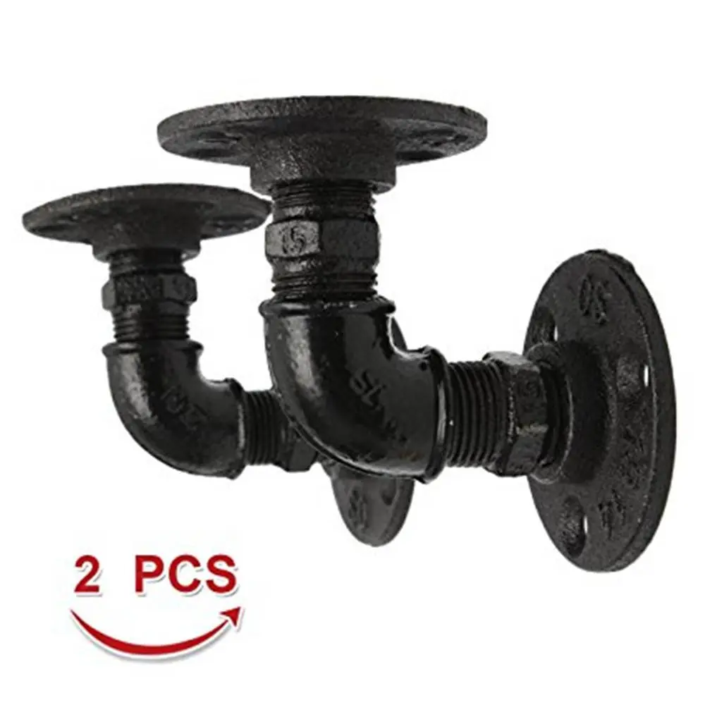 american retro malleable iron pipe fittings for shelf bookcase