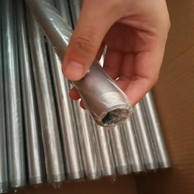 1/2'' DN15 Galvanized silver color cast steel pipes