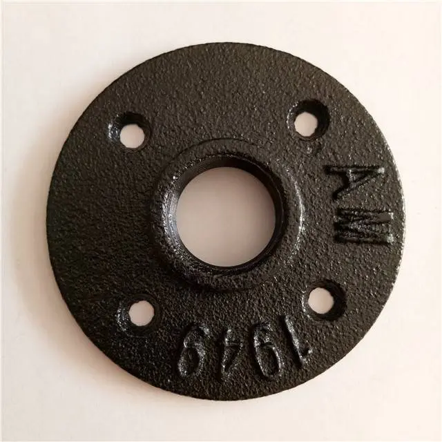 Customized Malleable Casting Iron Threaded Pipe Fitting Flange Cast Iron Flange