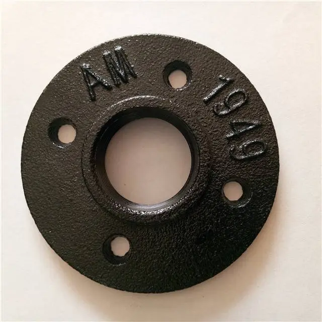 Cast Iron Threaded pipe fittings 1/2 inch Floor Flange