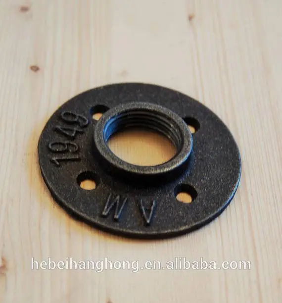 1 inch black floor flange BSP Malleable Iron Pipe Fittings