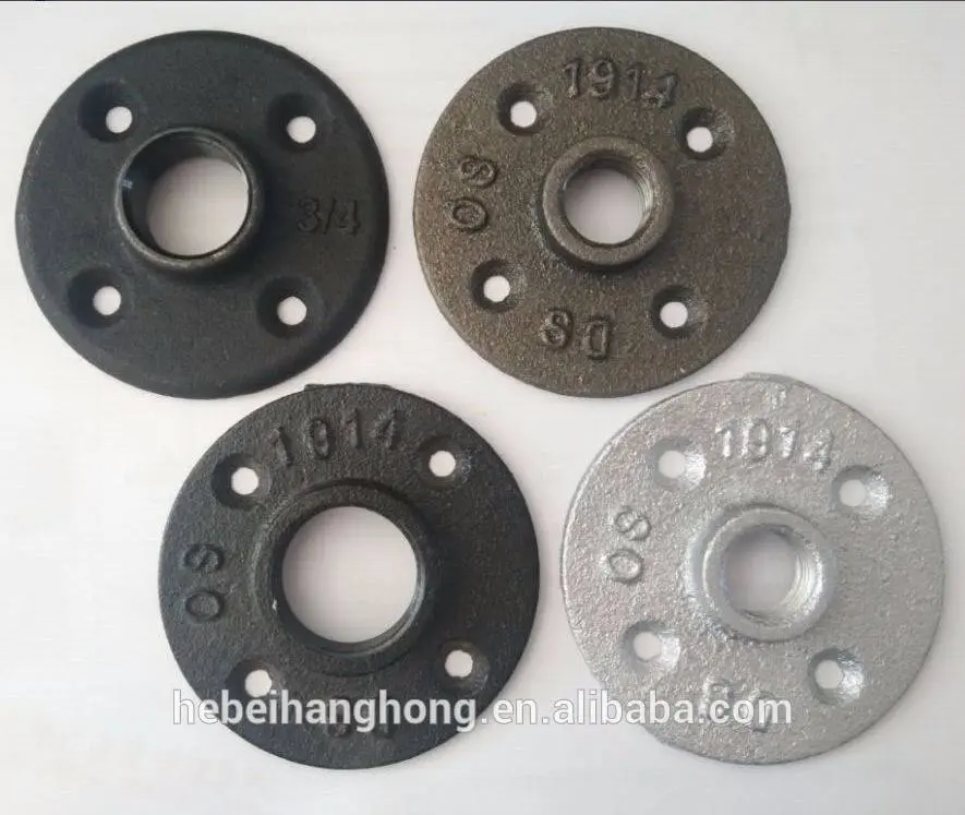 black or galvanized floor flange