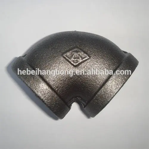 1/2'' 3/4'' Black Malleable Iron Pipe Fitting Elbow create shelf and lamp