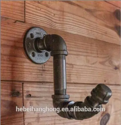 Rustic Industrial Pipe Shelf and Industrial Furniture