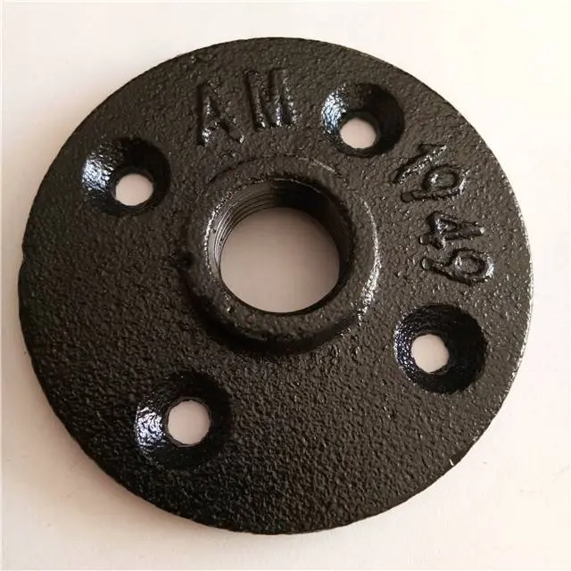 Black/brass Malleable Iron Threaded pipe fittings 1/2 inch Floor Flange Black/brass Malleable Iron Threaded pipe fittings 1/2 inch Floor Flange