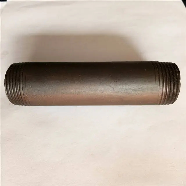 Industrial vintage distressed rough style malleable iron black pipe used in furniture