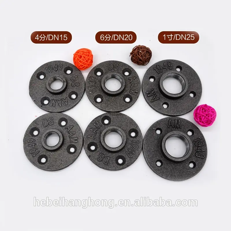 Floor flange cast iron threaded 1/2 