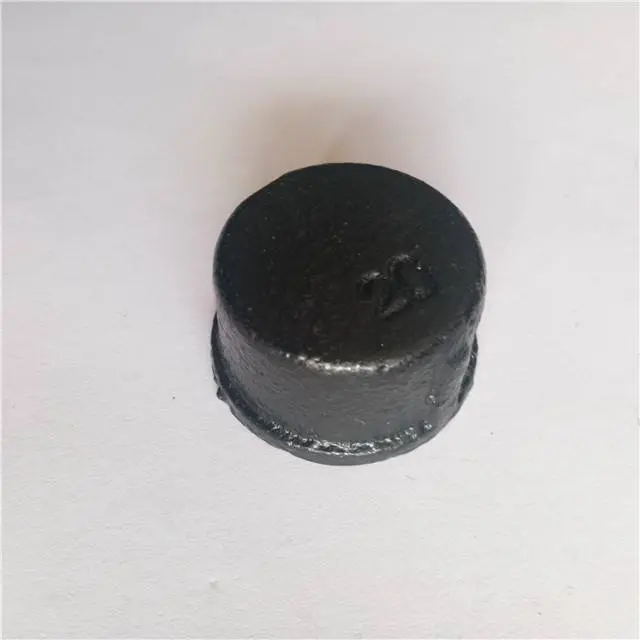 Cast iron cap Baked galvanized black cap Malleable Iron Pipe Fittings