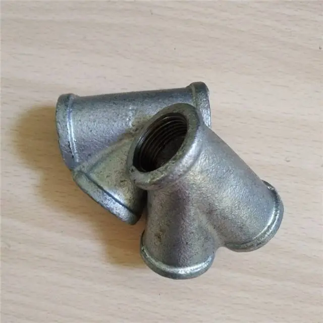 malleable iron hardware plumbing pipe fittings high pressure y pipe fitting tee