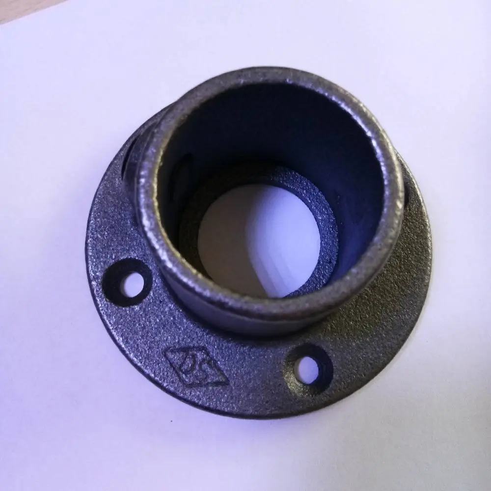 Black key Clamp Pipe Clamp Wall Plate 33.7mm
