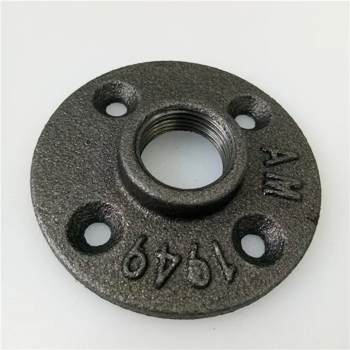 black iron black flange fpt floor flange