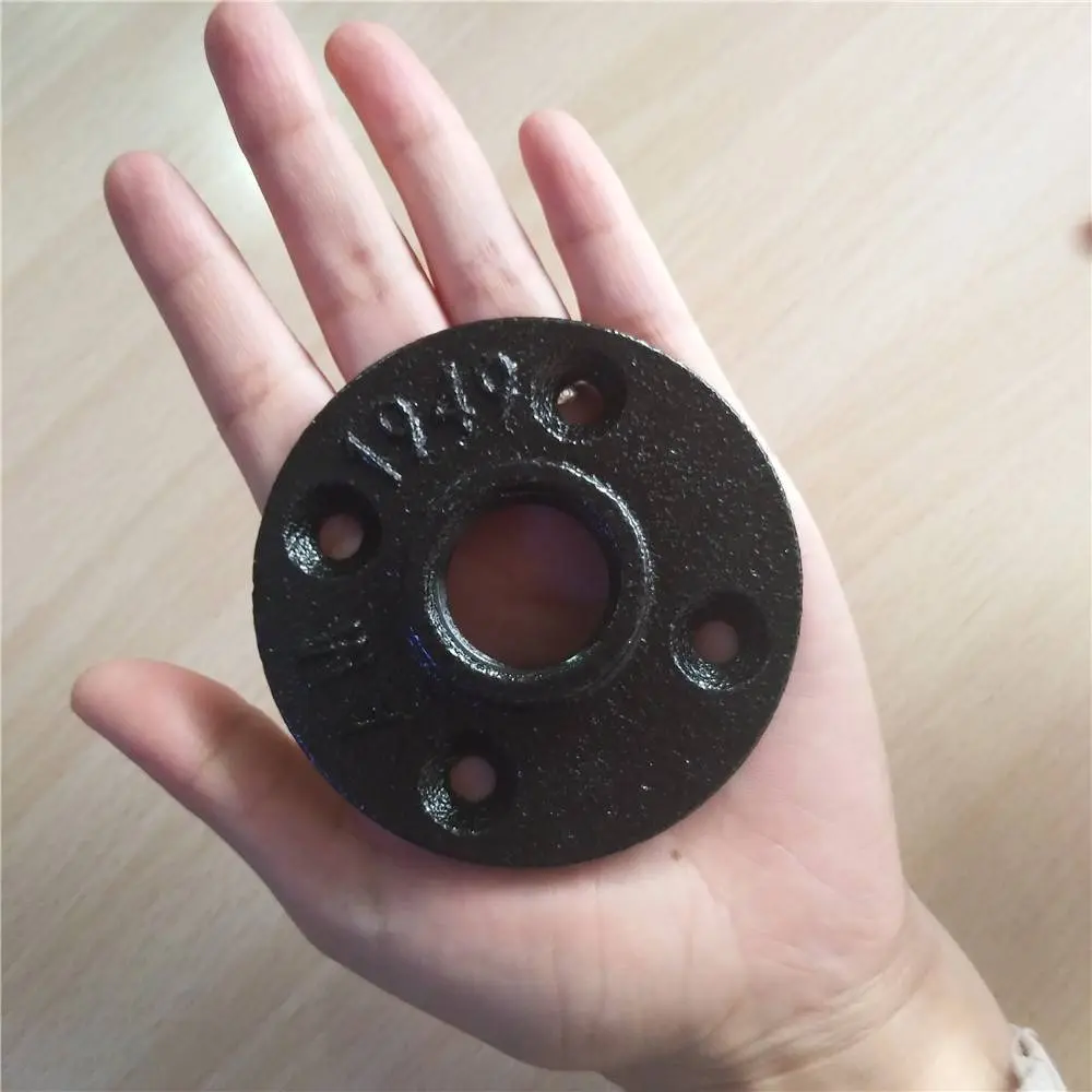 3/4 inch raw home decoration floor flange used for hook industrial home decor