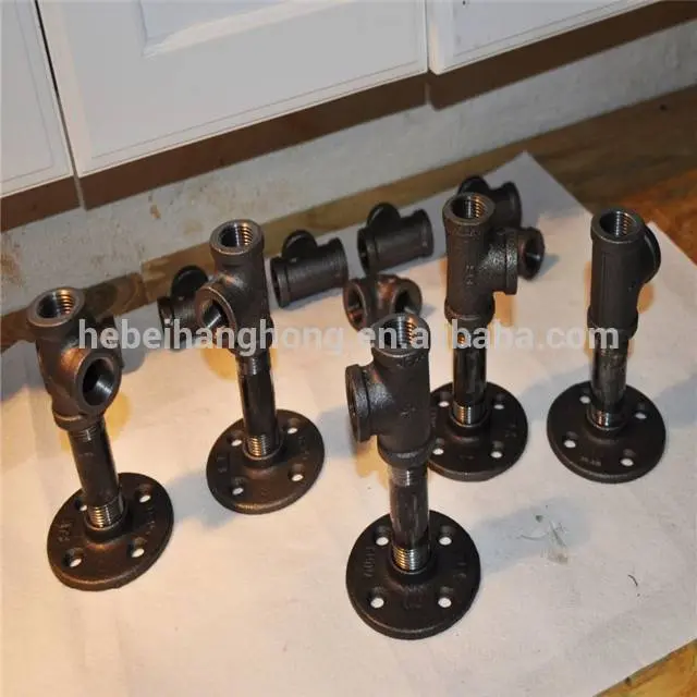 cast iron pipe fitting flange elbow tee used in Plumbing pipe furniture