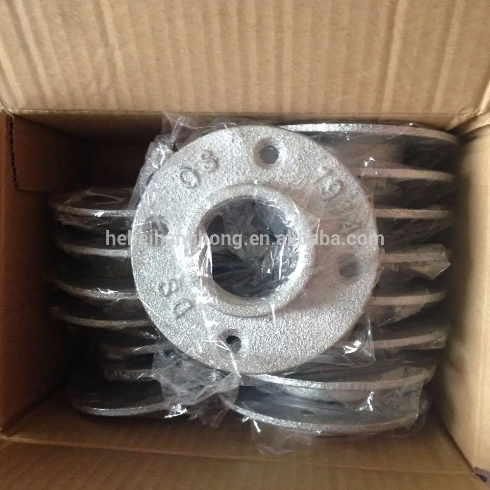 Serviceable Antique 1/2 or 3/4 inch galvanized iron floor flange