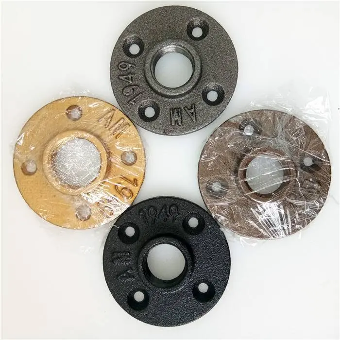 DN20 Galvanize Malleable Iron Threaded Retro Floor Flange