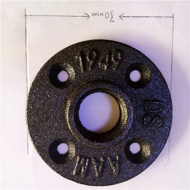 3/4 floor flange bulk 1/2 electrophoretic antirust pipe handrail