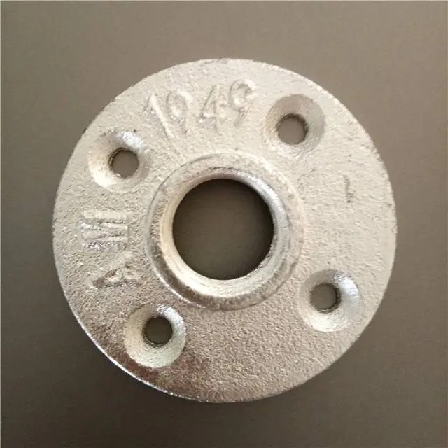 2018 Galvanized Malleable Iron Pipe Fitting BSP threaded Floor Flange