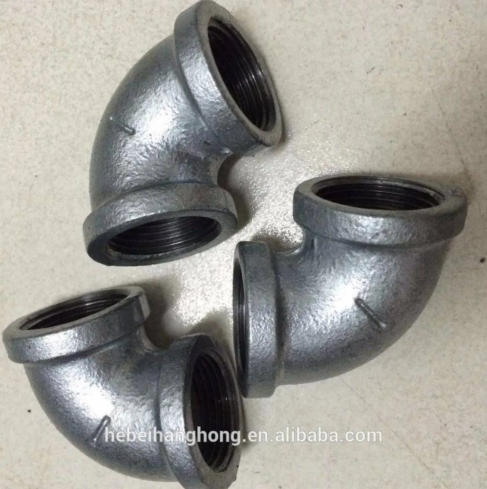Cast malleable iron galvanized pipe fittings south