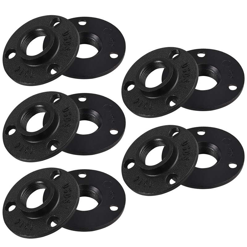 Strong Aluminum Alloy 3-Hole BSP Wall Flange for Rack Shelves