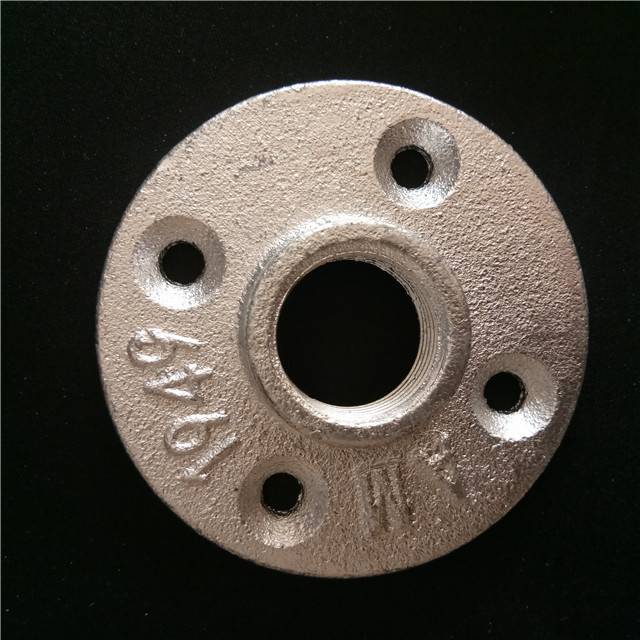 1/2” 3/4” 1” Black Malleable Iron Threaded Floor Flange Used For Antique Furniture