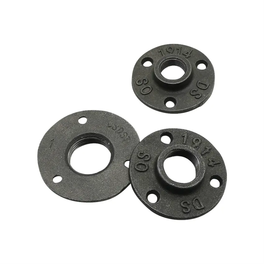 Malleable cast iron 3 holes floor flange pipe fittings