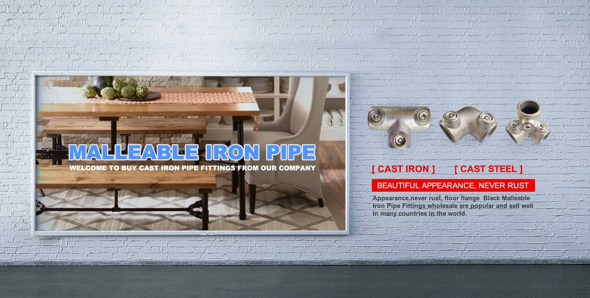 malleable iron pipe table furniture suppliers