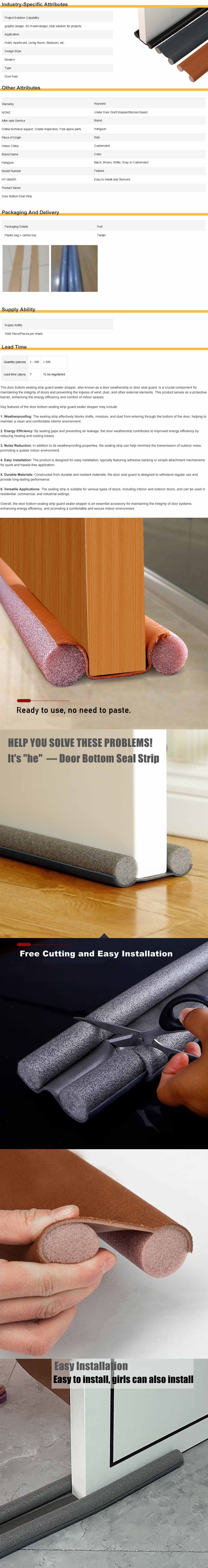 under door draught stopper