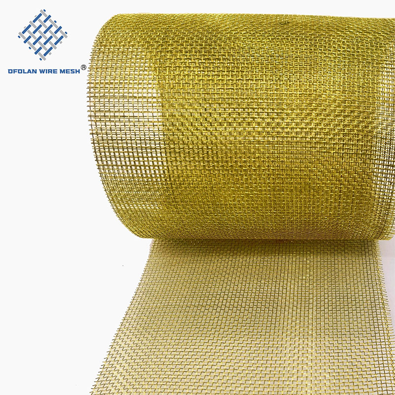 Brass Wire Shielding  Copper Wire Filter Mesh   Electrode Copper Mesh