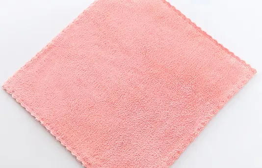Kitchen cleaning fabric square towel 80 polyester 20 polyamide microfiber towel