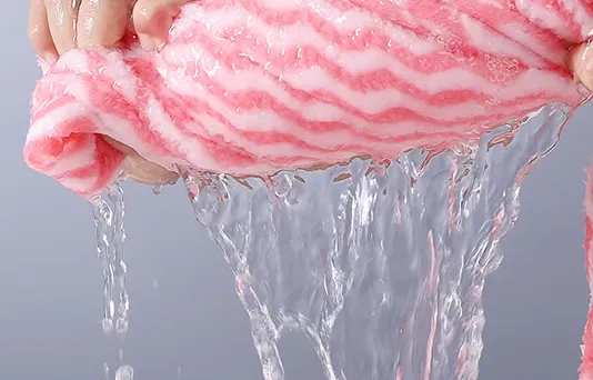 hot sale cheap high quality Home use coral fleece hair towel Coral velvet water ripple towel suit