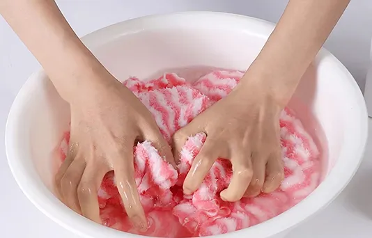 hot sale cheap high quality Home use coral fleece hair towel Coral velvet water ripple towel suit