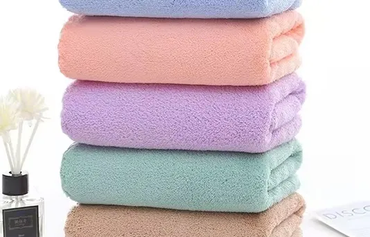 Customized logo luxury bath plush towel set towel