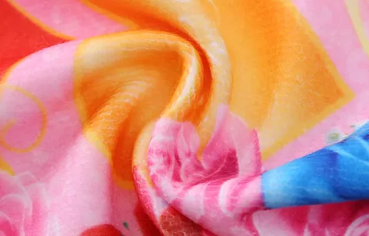 Towel fast dry polyester Microfiber printed highly absorbent face hand towel souvenir