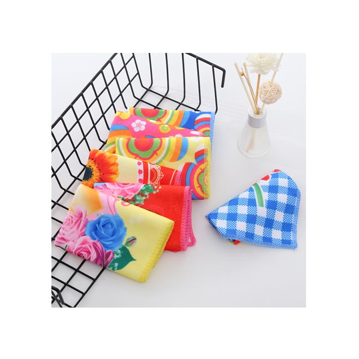 Towel fast dry polyester Microfiber printed highly absorbent face hand towel souvenir