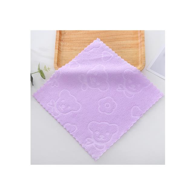 China Factory Wholesale Premium Quality Fast Drying Microfiber children  Lovely purple color Towel