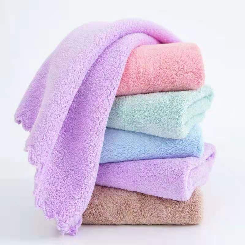 Customized logo luxury bath plush towel set towel