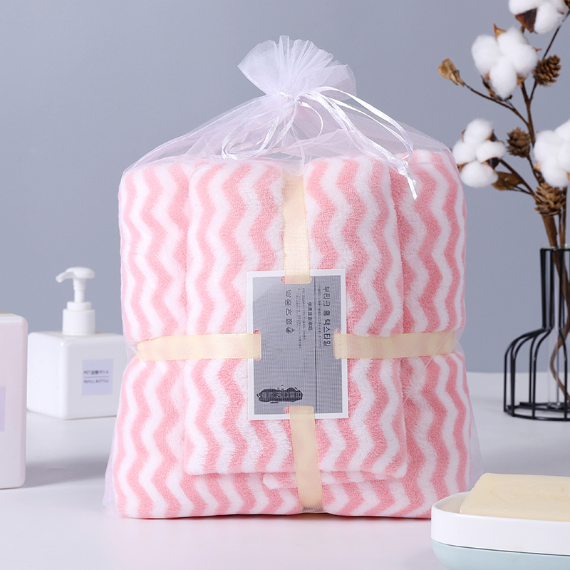 Microfiber Fine fiber structure cloth good water absorption keep dry fast care skin soft towel for face bath set