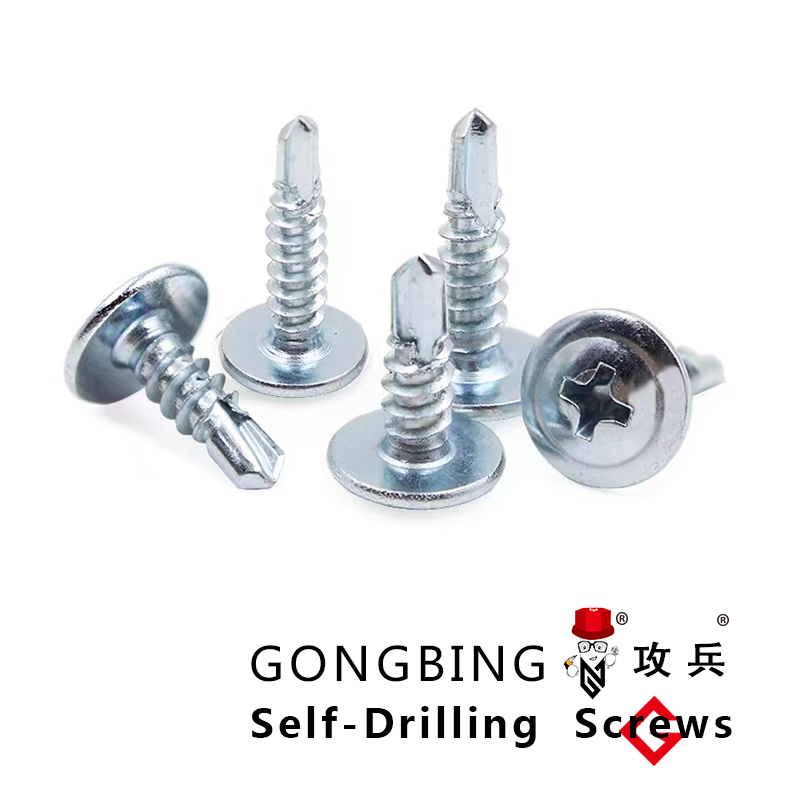 Wafer Head Self-Drilling Screw With Zinc Plated