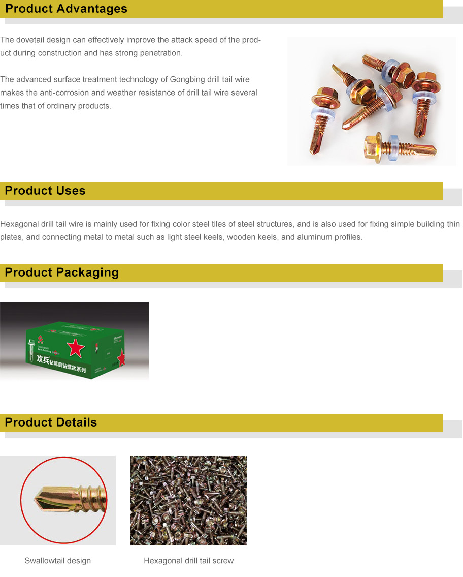Hex Washer Head Self Tapping Screws for Versatile Fastening Solutions in Various Applications