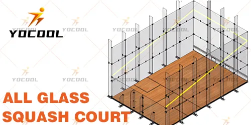 all-glass squash court