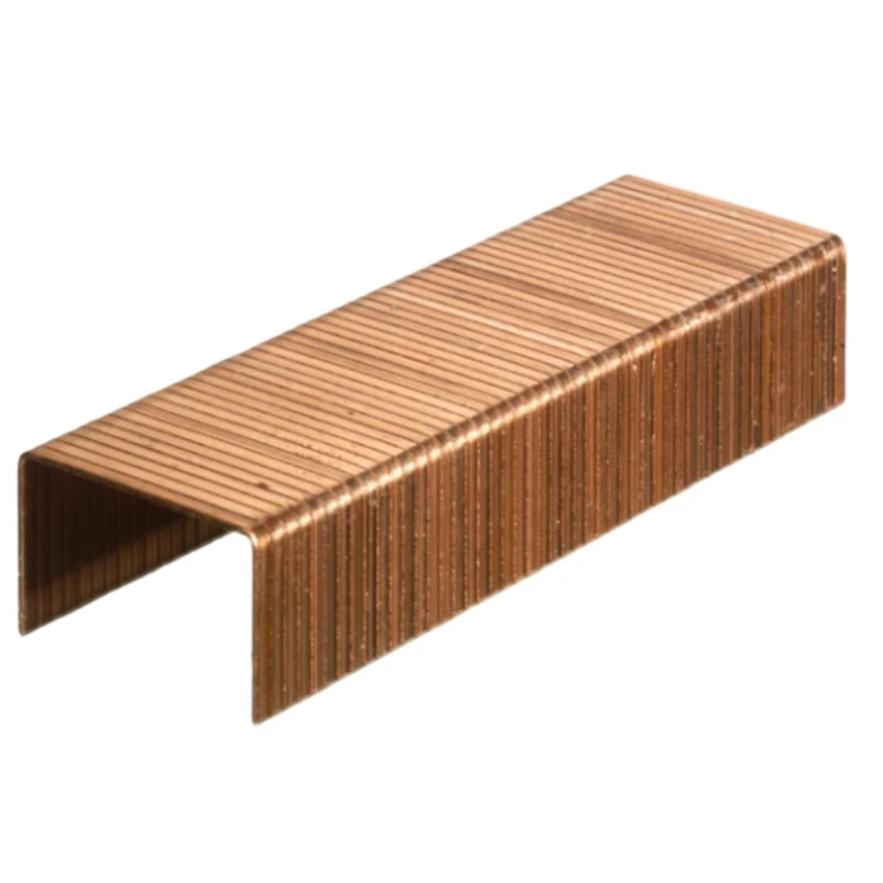 (3215 Copper) Pneumatic Carton Closing Staples For Packaging Wide Crown 