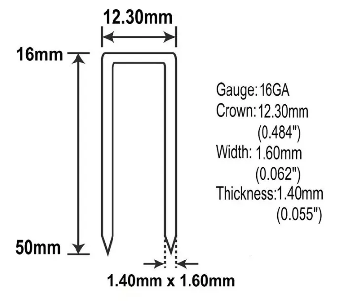 1 2 inch crown staples