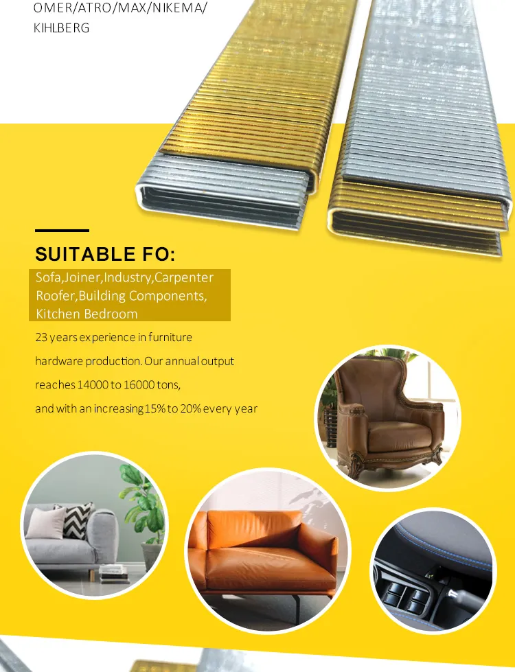 18ga narrow crown staples