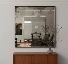 acid etched mirror glass